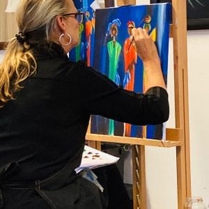 Leren schilderen voor beginners en gevorderden Amstelveen Uithoorn Aalsmeer artstudio linda