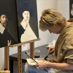 kleuren leren mengen olieverf bij workshop Rembrandt, Amstelveen