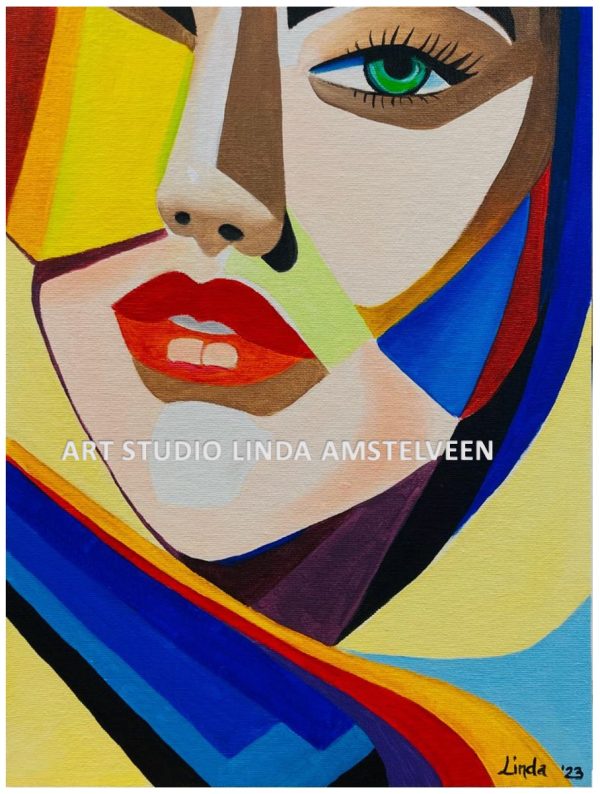 Workshop Cubistisch Portret Art Studio Linda Amstelveen