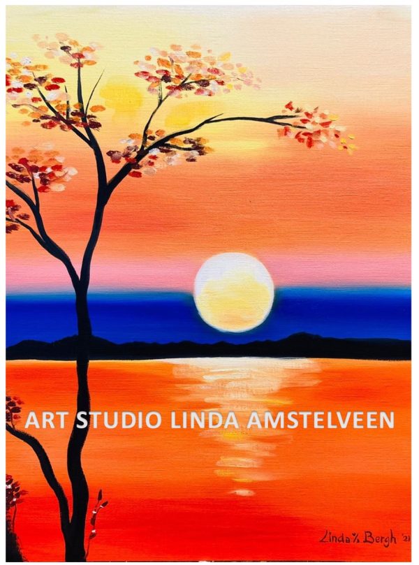 Schilderworkshop Sunset Art Studio Linda Amstelveen
