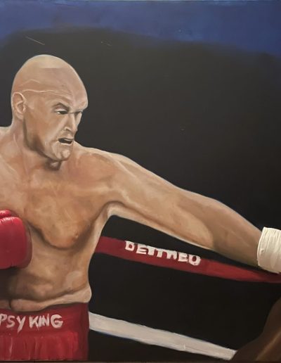 Portret Boxer door Bep bij Art Studio Linda Amstelveen