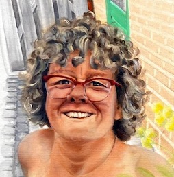 Kyra Portret in olieverf, Art Studio Linda Amstelveen